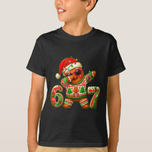 67 クリスマス 6 7 ミーム ジンジャーブレッドマン Xmas パジャマ Tシャツ