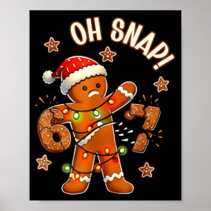 67 クリスマス Oh Snap ジンジャーブレッドマン 6 7 メメ Xmas ポスター
