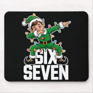 67 クリスマス Six Seven 6 7 ミーム おもしろ ダビングエルフ マウスパッド