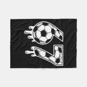 67 サッカー アイスクリーム ドリップ Gen Alpha Six Seven ミーム フリースブランケット (正面(横))