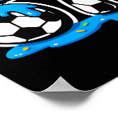 67 サッカー アイスクリーム 滴る 脳の腐敗 ミーム ポスター (角)