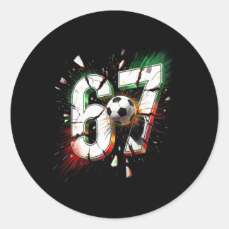 67 サッカー シックス セブン 6 7 クリスマス メッセージ 67 クリスマス 67 ラウンドシール