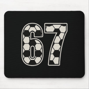 67 サッカー シックス セブン 6 7 ミーム 67 _1 マウスパッド
