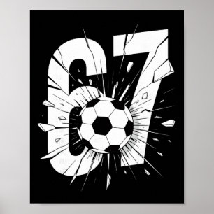 67 サッカー シックス セブン 6 7 ミーム 67 _2 ポスター