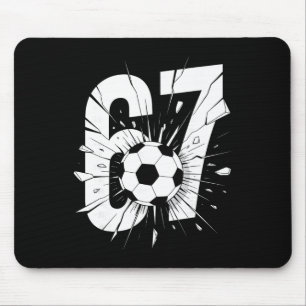 67 サッカー シックス セブン 6 7 ミーム 67 _2 マウスパッド