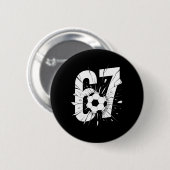 67 サッカー シックス セブン 6 7 ミーム 67 _2 缶バッジ (正面&裏面)