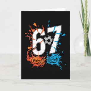 67 サッカー Six Seven サッカー 6 7 キッズ 男の子 女の子 カード