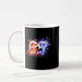 67 サッカー Six Seven 6 7 ミーム 67 コーヒーマグカップ (左)