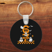 67 シックスセブンメモ 6 7 カップル ハロウィン コ キーホルダー (正面)