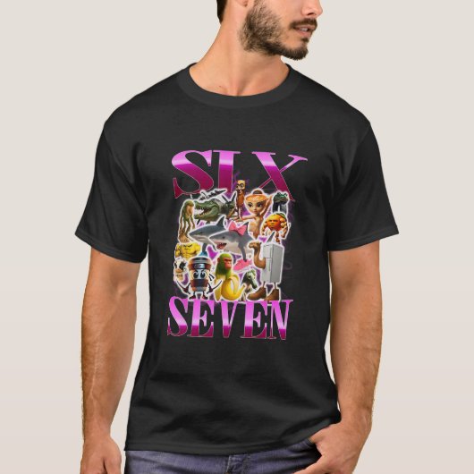 67 シックスセブン 誕生日 ミーム 流行 イタリア 脳腐り Tシャツ (正面)