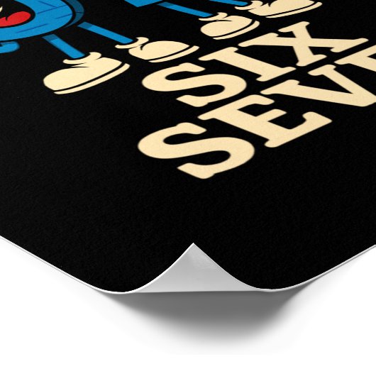 67 シックスセブン 6-7 - 面白いイタリアの脳腐れ子供ゲーム ポスター (角)