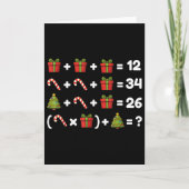 67 シックス セブン ミーム 数学 クリスマス 方程式 ロジック パズル カード (正面)