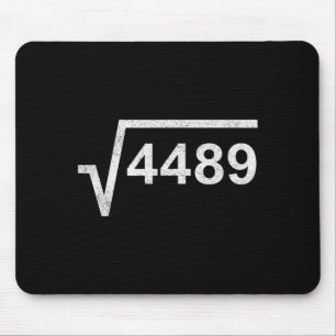 67 シックス セブン 6-7 ミーム 平方根 4489 スラング 数学 マウスパッド