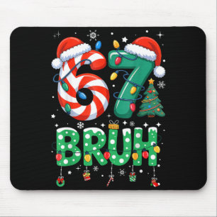 67 シックス セブン Burh 笑える クリスマス 6 7 ミーム メンズ レディース マウスパッド