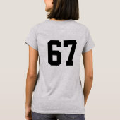 67 シックス セブン Tシャツ (裏面)