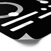 67 シャツ モースコード 67 キッズミーム シックス セブン グラフィック ポスター (角)