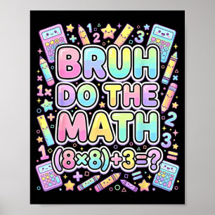67 シャツ Six Seven Meme 6-7 少年 少女 Bruh D ポスター