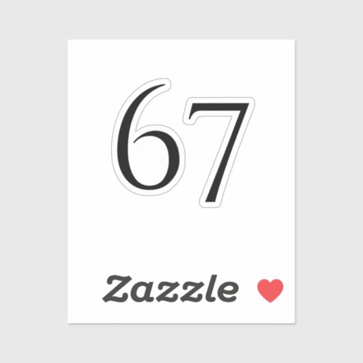 67 シール (シート)