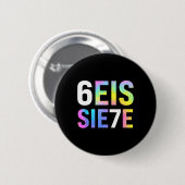 67 スペイン語 ミーム seis siete シックス セブン おもしろ スペイン語 缶バッジ (正面&裏面)