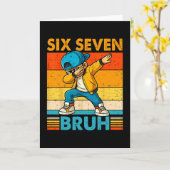 67 ダビング少年 6 7 六七 馬鹿キッズ ジェネレーションA カード (黄色い花)