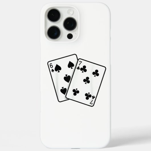 67 トランプカードの面白いミーム ６と７ Case-Mate iPhoneケース (裏面)