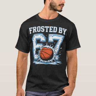 67 バスケットボール 霜降り 6 7 楽しい シックス セブン ミーム Tシャツ