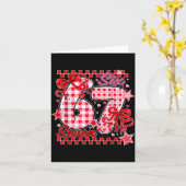 67 バレンタイン シックス セブン かわいい ラブ バレンタイン メンズ レディース カード (黄色い花)