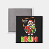 67 ブルッ サンタ クリスマス 6 7 メメ Xmas 少年 マグネット (正面/裏面)