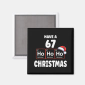 67 ホルミウム 化学 元素 メメ Ho Ho Ho 周期表 マグネット (正面/裏面)