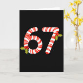 67 マス ミーム キャンディー ケーン シックス セブン キッズ メンズ レディース チャ カード (黄色い花)