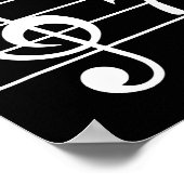 67 ミュージック ミーム スラング シックス セブン 音楽の先生 学校 ポスター (角)