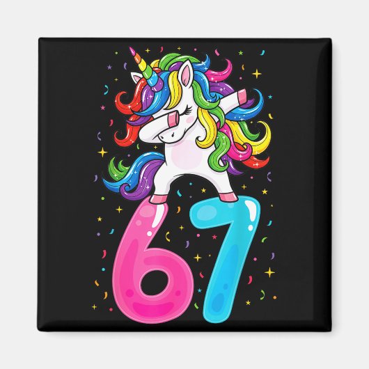 67 ミームユニコーン 女子向け 6歳 7歳 Gen Alpha ブレイン マグネット (正面)