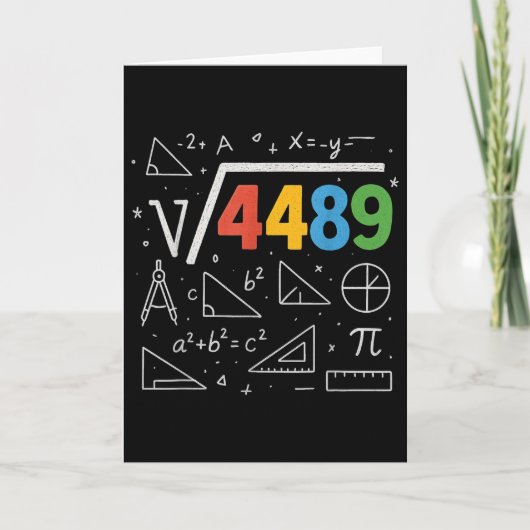 67 ミーム平方根4489 スラング 六七 数学ティーエー カード (正面)