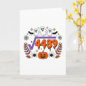 67 ミーム平方根4489 ティーンズ 六七 スラング 数学 カード (黄色い花)