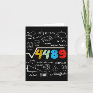 67 ミーム平方根 4489 計算してみて 面白い誕生日 カード
