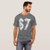 67 ミーム おもしろい 数字 6 7 Tシャツ (正面フル)