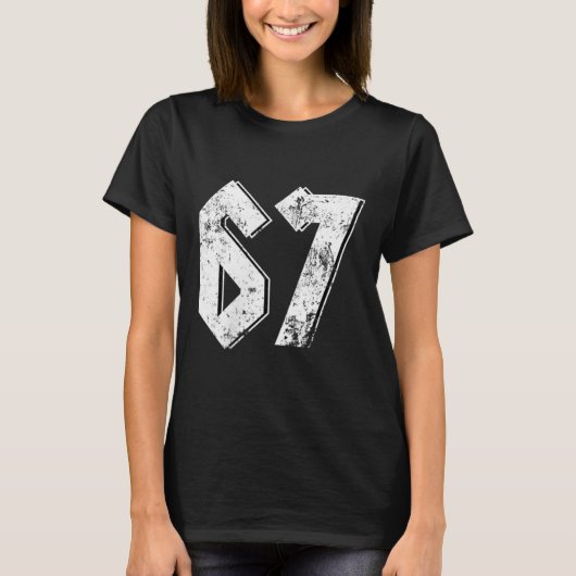 67 ミーム おもしろい 6 7 ミーム Tシャツ (正面)