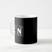 67 ミーム おもしろ 教師 科学 周期表 レトロ コーヒーマグカップ (正面左)