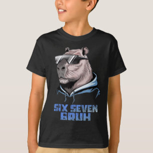 67 ミーム カピバラ おもしろい 6 7 ブル カピバラ Tシャツ