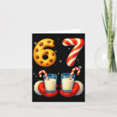 67 ミーム クリスマス クッキー キャンディケーン おもしろい シックス セブン カード (正面)