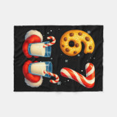 67 ミーム クリスマス クッキー キャンディケーン 楽しい シックス セブン フリースブランケット (正面(横))
