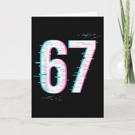 67 ミーム グリッチコア 67 デジタル信号 まだロード中 カード (正面)