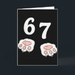 67 ミーム シックスセブン 6 7 シャツ ミーム 面白い猫 67 カード<br><div class="desc">67 ミーム シックスセブン 6 7 シャツ ミーム 面白い猫 67</div>