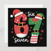 67 ミーム シックス セブン エルフ クリスマス サンタ ハット (正面/裏面)