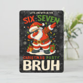 67 ミーム シックス セブン ブル Funny Christmas 6 7 招待状 (スタンド正面)