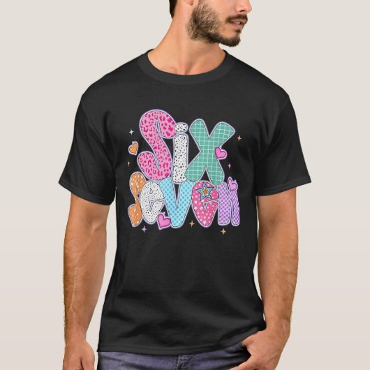 67 ミーム シックス セブン Tシャツ 6 7 女子 キッズ 面白い (正面)