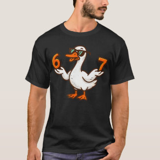 67 ミーム シリー・グース 6 7 おもしろい 数字 セブン 67 世代 アルファ Tシャツ