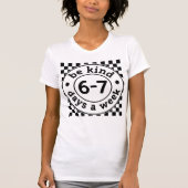 67 ミーム, ダビング, 6 7 数字, シックス セブン ブル, 6番目 Tシャツ (正面)