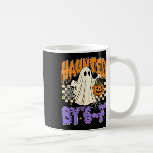 67 ミーム ハロウィン 幽霊 - おもしろい幽霊とカボチャ コーヒーマグカップ (右)