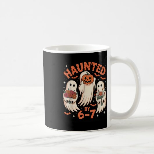 67 ミーム ハロウィン 幽霊 コーヒーマグカップ (右)